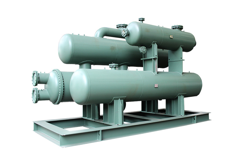 化工行业配套大型满液式换热器撬块图片2